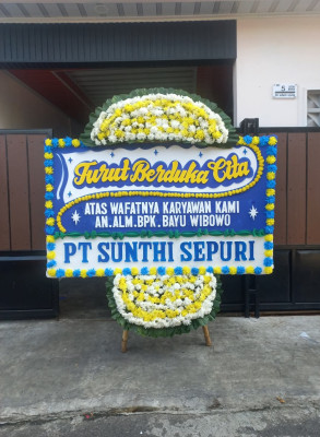 Papan Bunga Duka di Banjarmasin Selatan