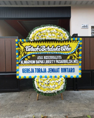 Papan Bunga Duka di Banjarmasin Selatan